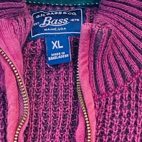 Bill Blass Men's XL Half Zip Bulky Pullover Sweater in Great Condition - Picture 2 of 2